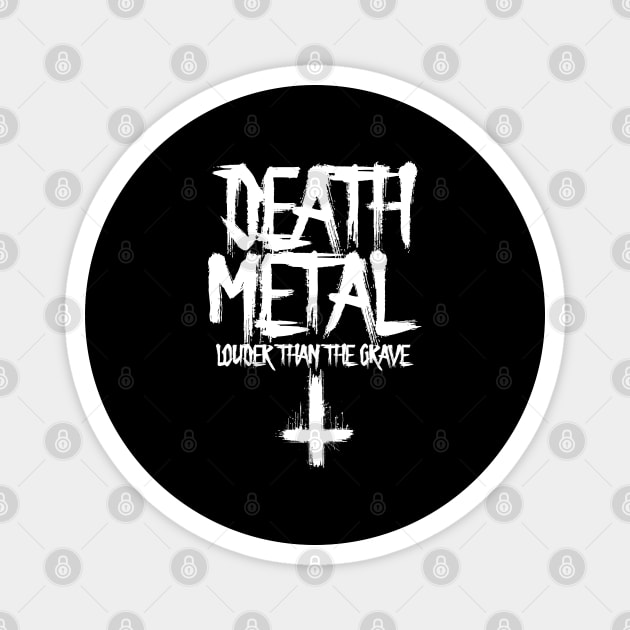 DEATH METAL Magnet by artslaves
